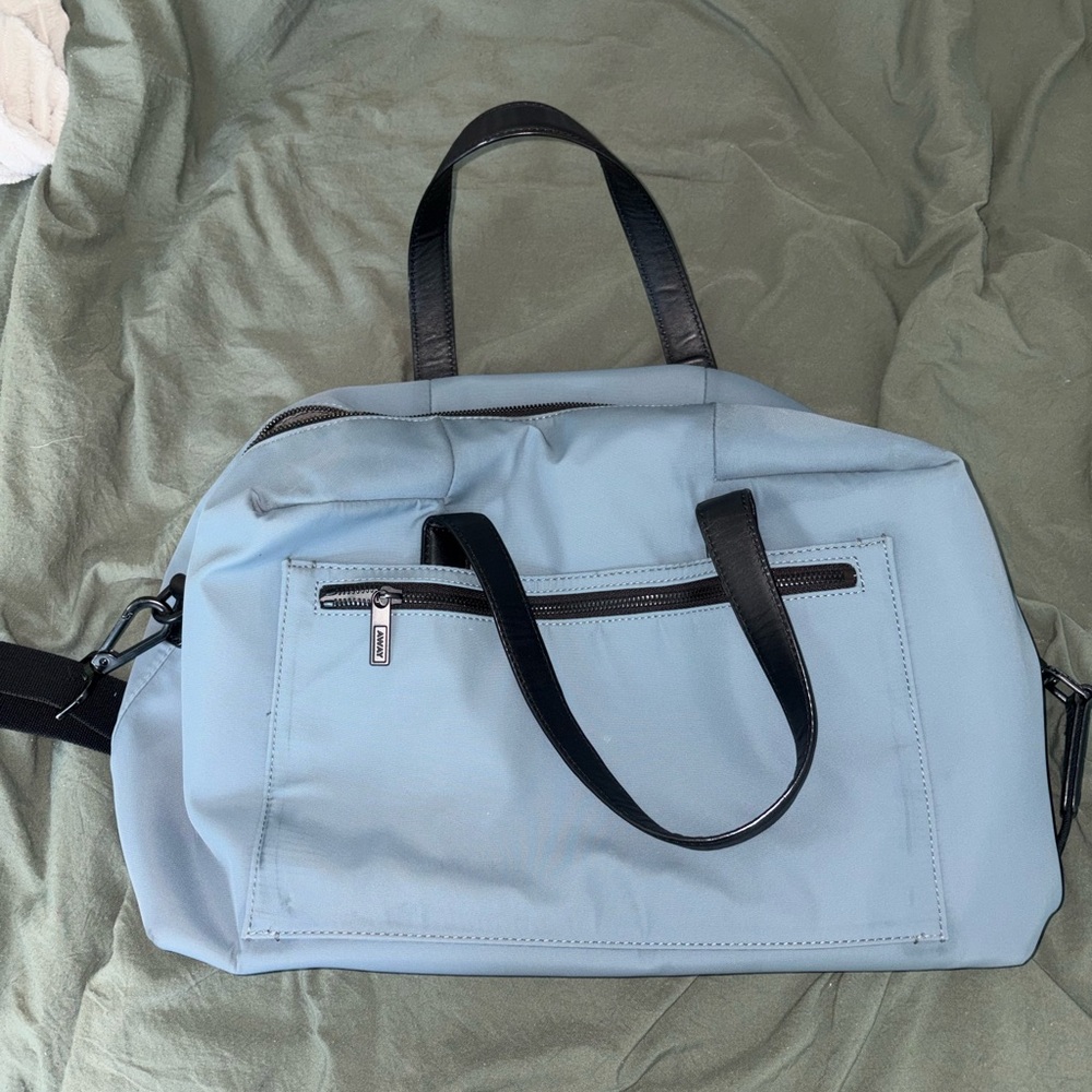 Away The Everywhere Bag - Light Blue Duffel Bag with Black Accents
